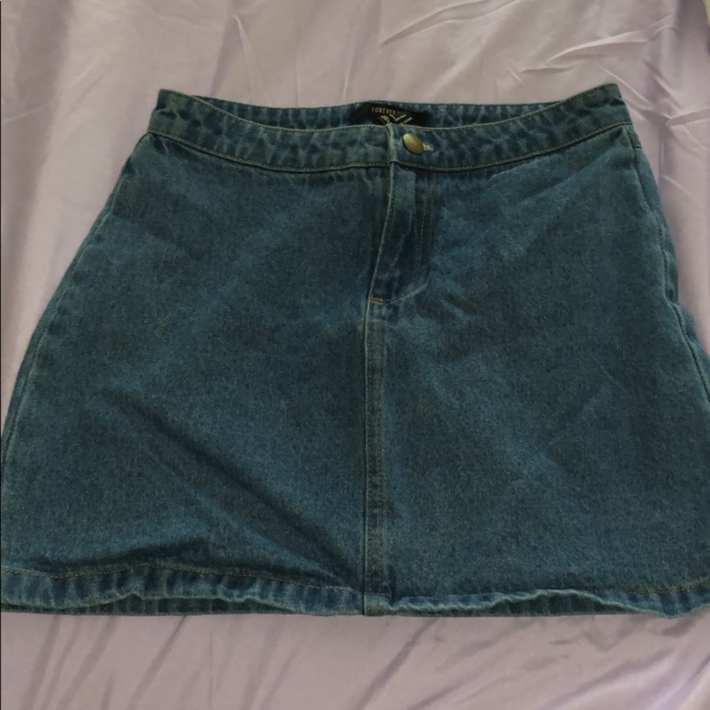 Mini jean skirt